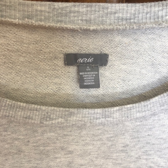 Aerie grey sweater with ties on both side! - Picture 2 of 4